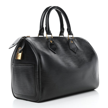 Louis Vuitton Epi Speedy 25 Black 2 of 6