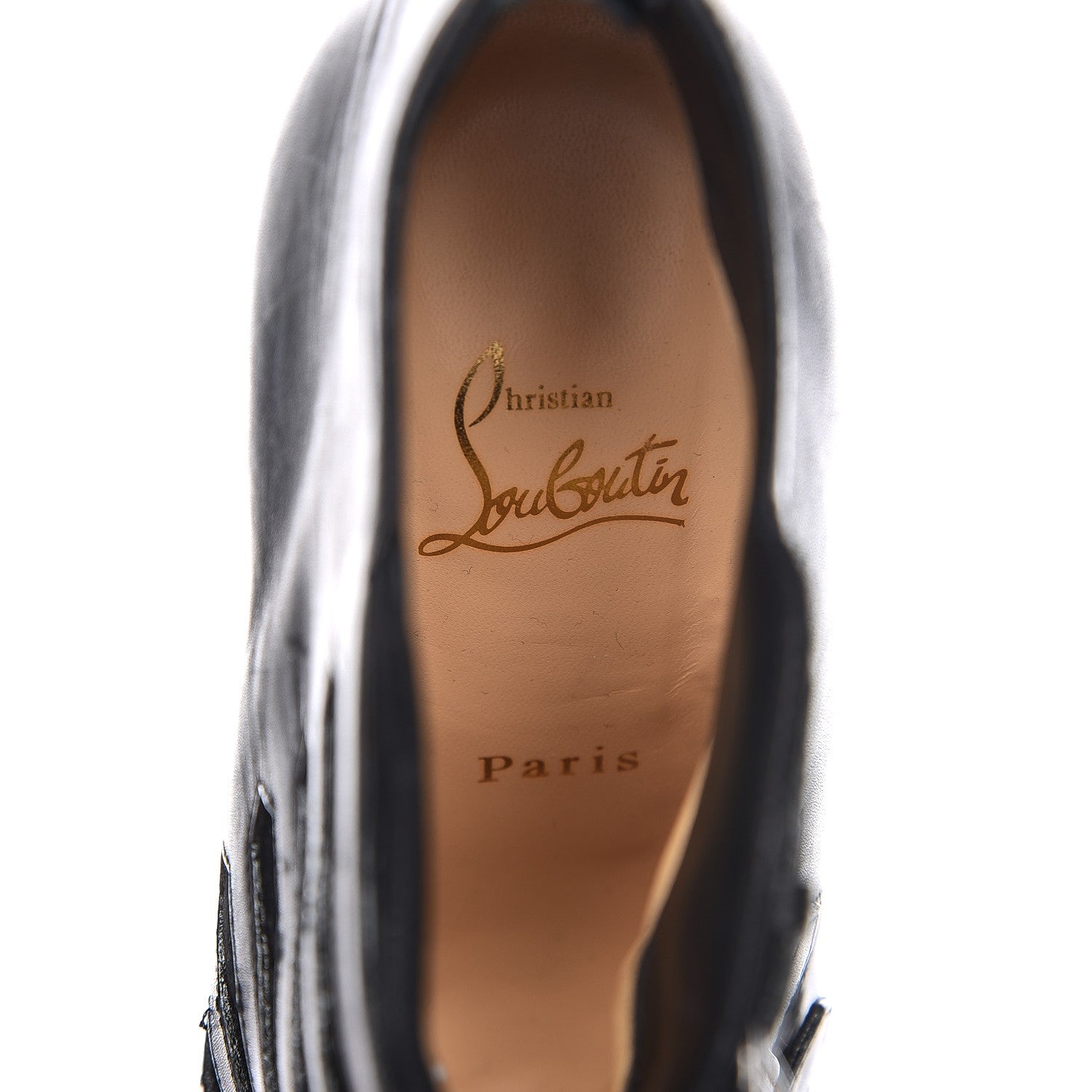 Christian Louboutin Calfskin Veau Velours Attroupa 120 Booties 39.5 Black 7 of 7