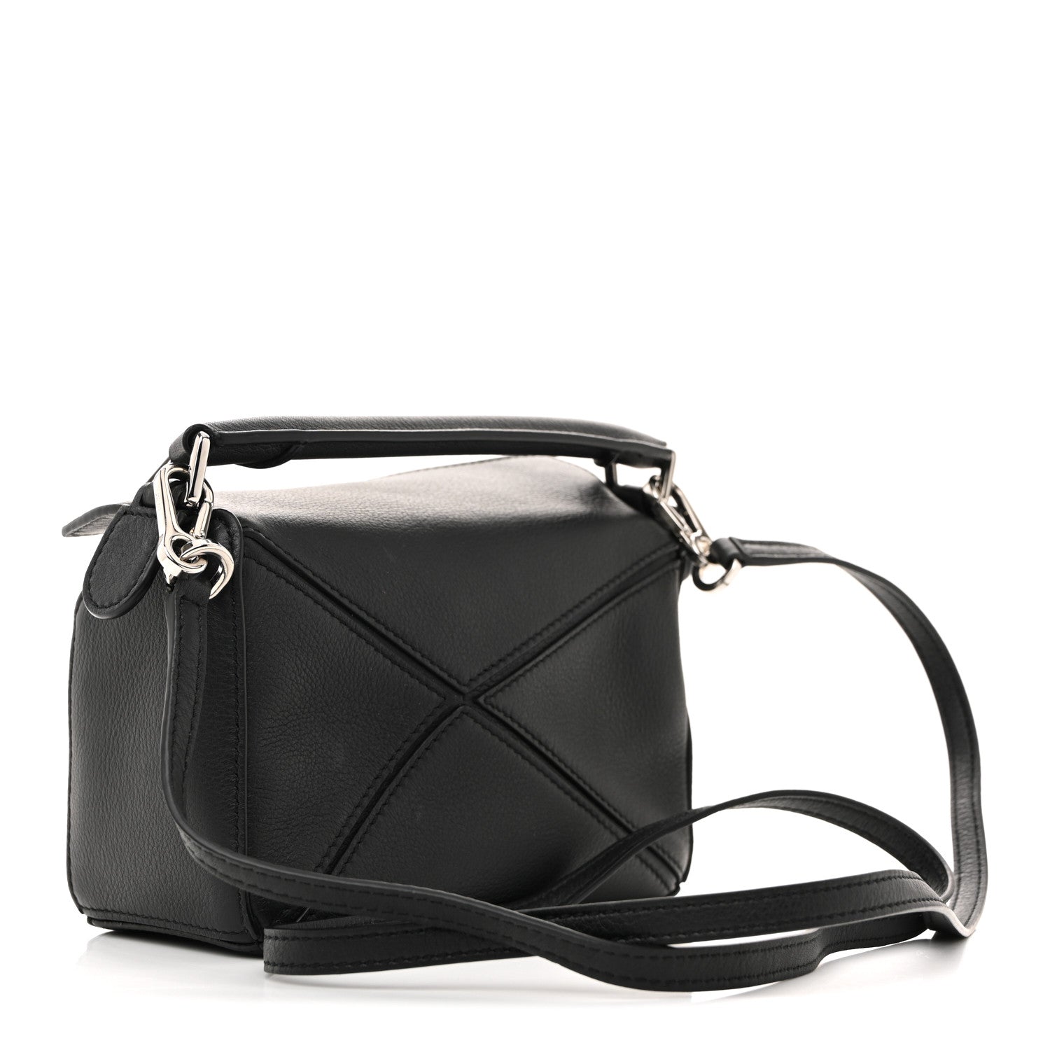 Loewe Calfskin Mini Puzzle Bag Black 4 of 21