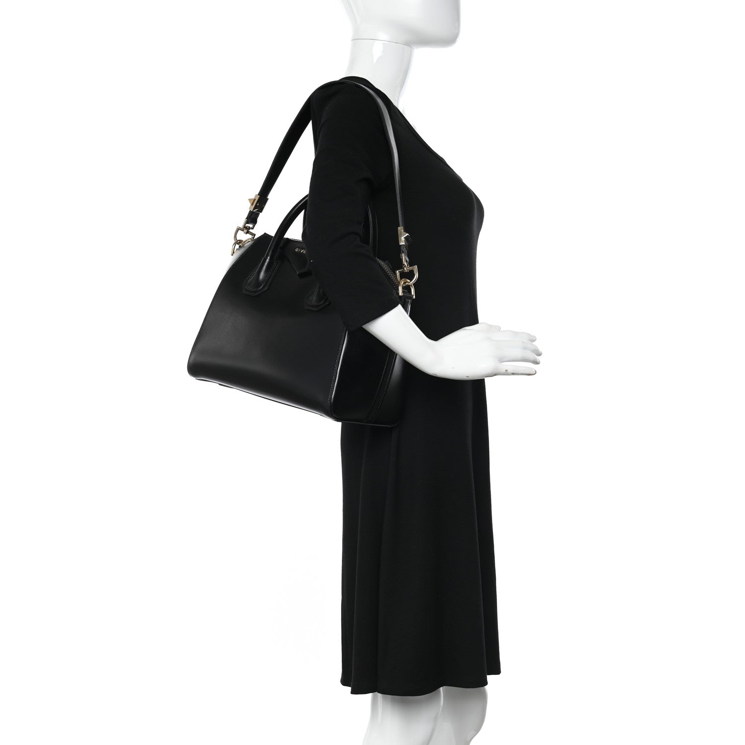 Givenchy Shiny Lord Calfskin Small Antigona Black 2 of 10