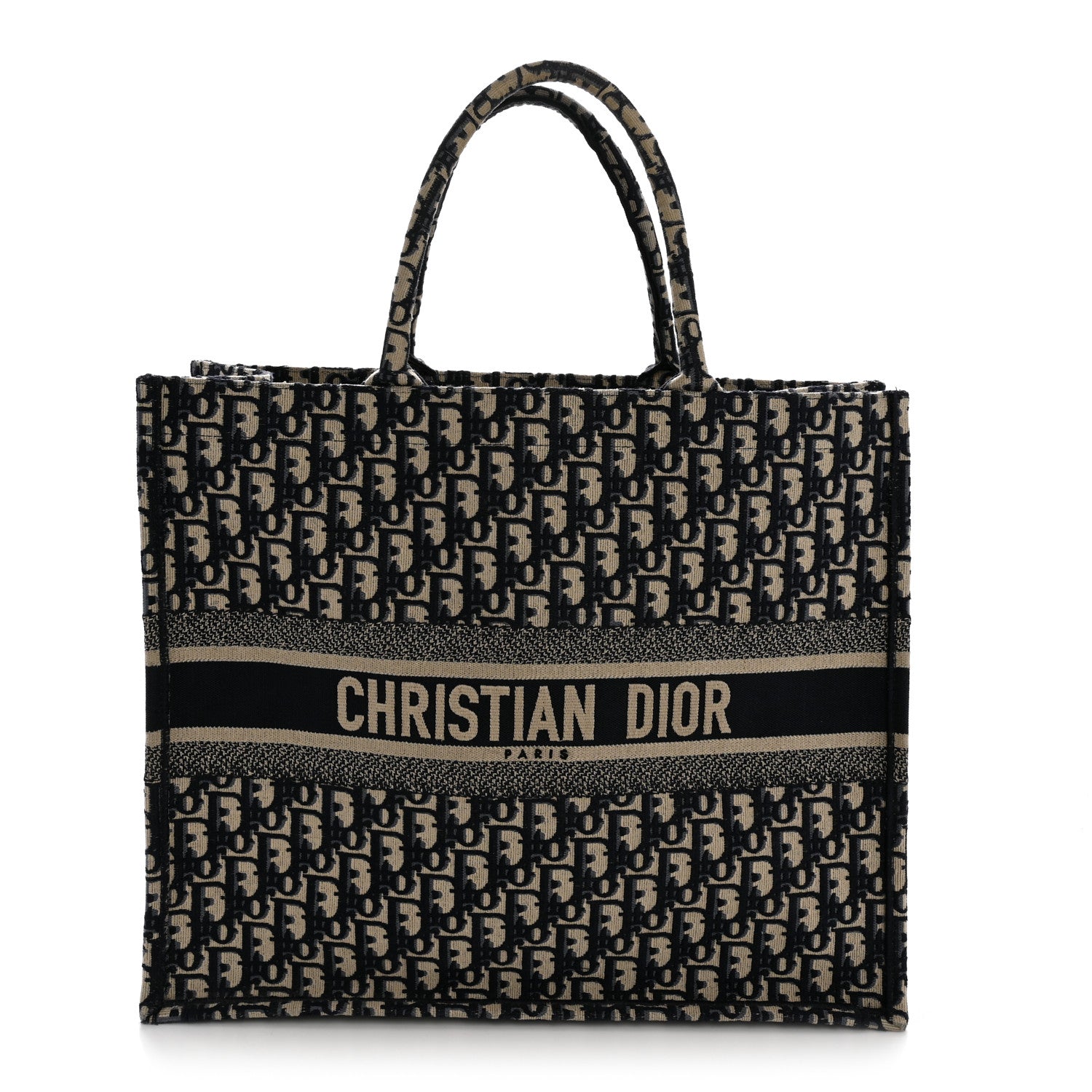 Christian Dior Oblique Large Book Tote Blue Multicolor 1 of 12