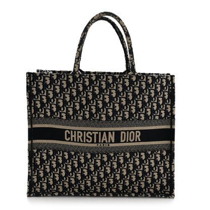 Christian Dior Oblique Large Book Tote Blue Multicolor 1 of 12