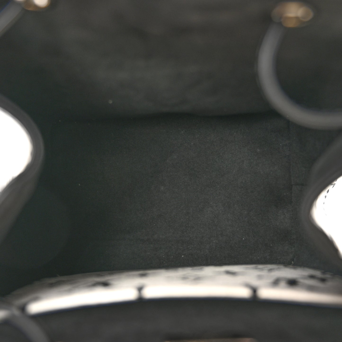 Patent Monogram Hot Springs Backpack Black White
