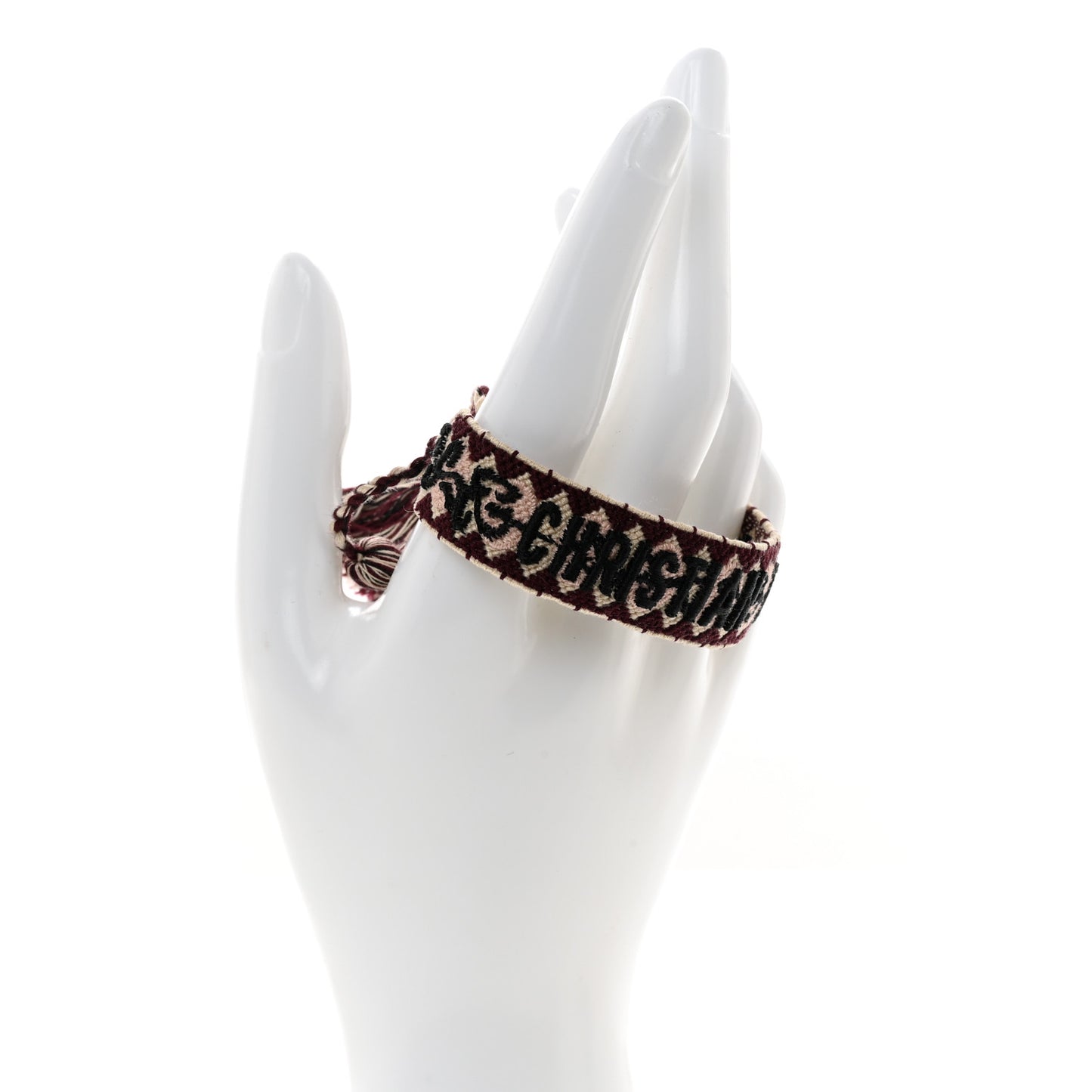 Woven Cotton J'Adior Friendship Bracelet Red