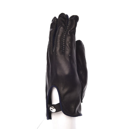 Hermes Lambskin Gloves 10 Black 2 of 5