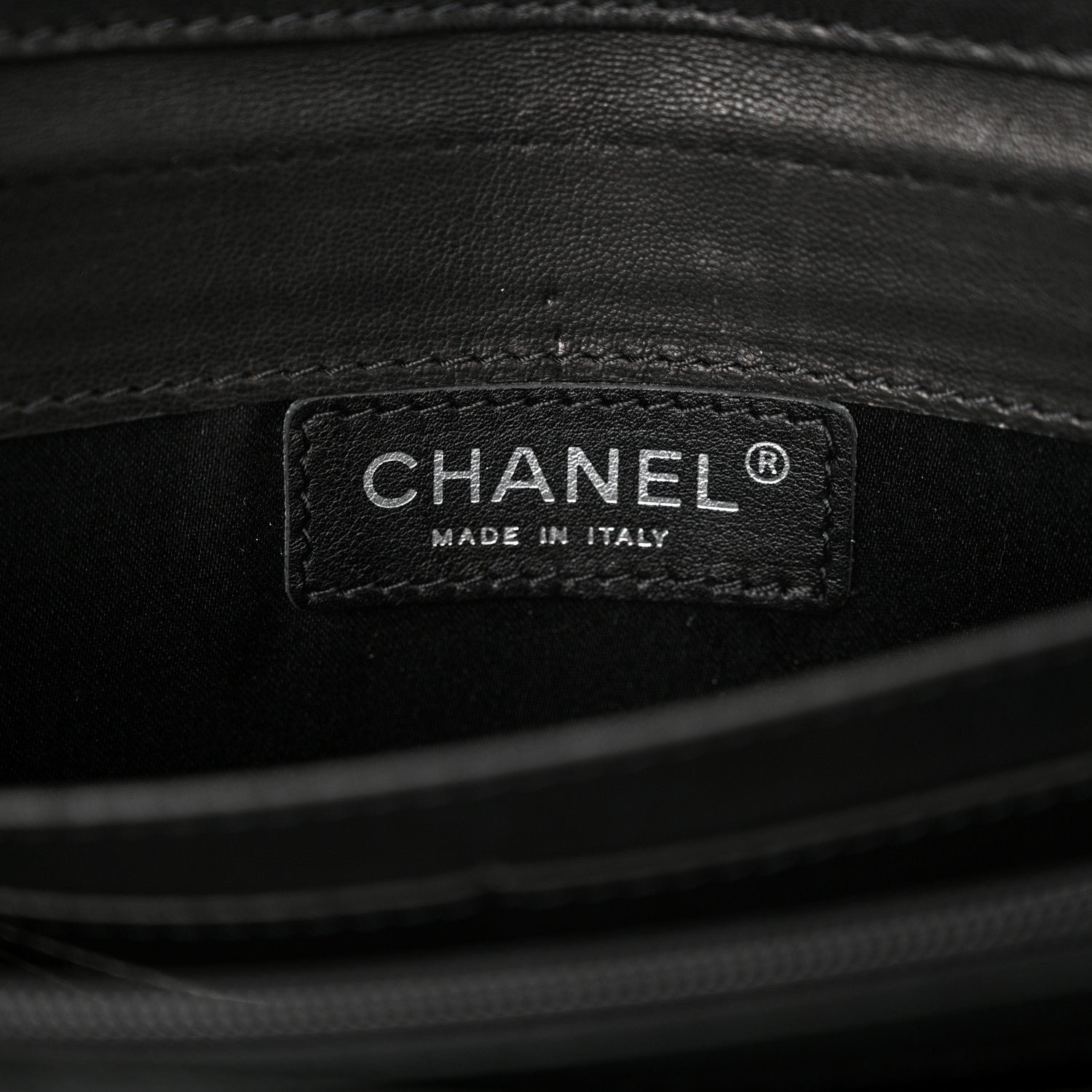 Chanel Patent Calfskin Quilted Flap Clutch With Chain Black 6 of 11