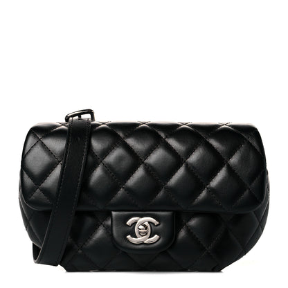 Chanel Calfskin Quilted CC Uniform Flap Belt Bag Black 1 of 11