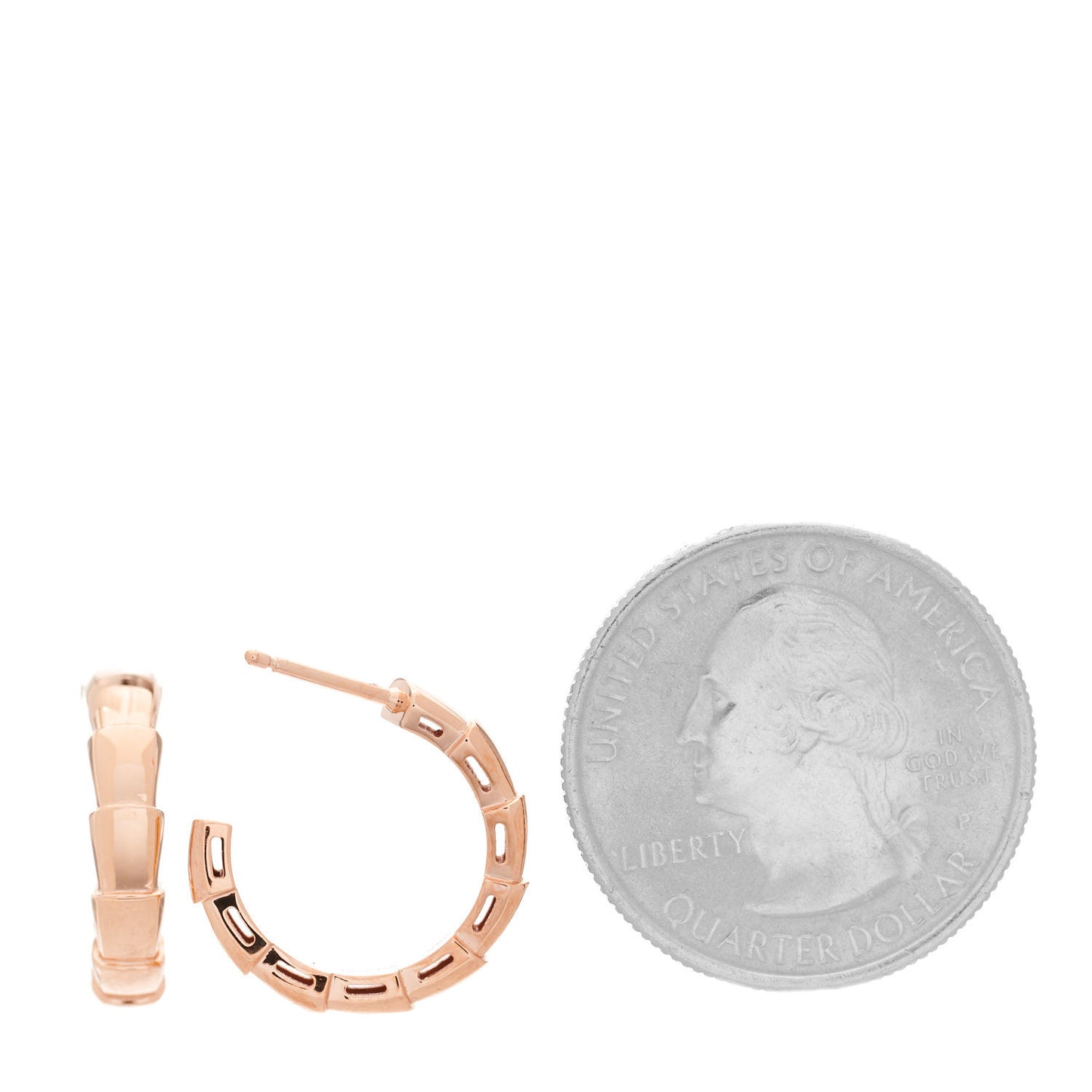 18K Rose Gold MM Echappee Earrings