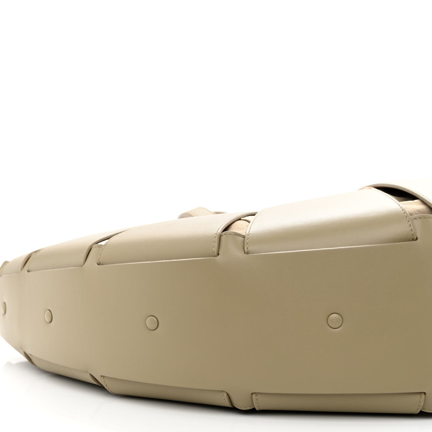 French Calfskin Large Shell Bag Taupe