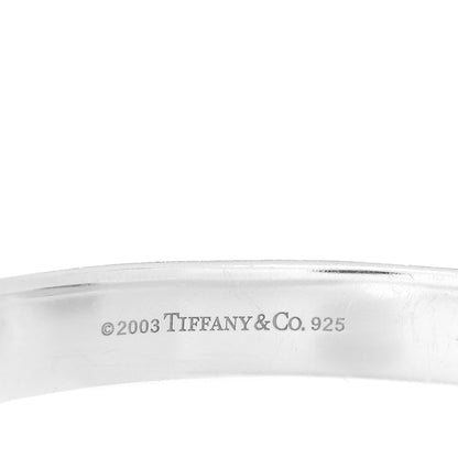 Tiffany Sterling Silver Nature Rose Bangle Bracelet 3 of 3