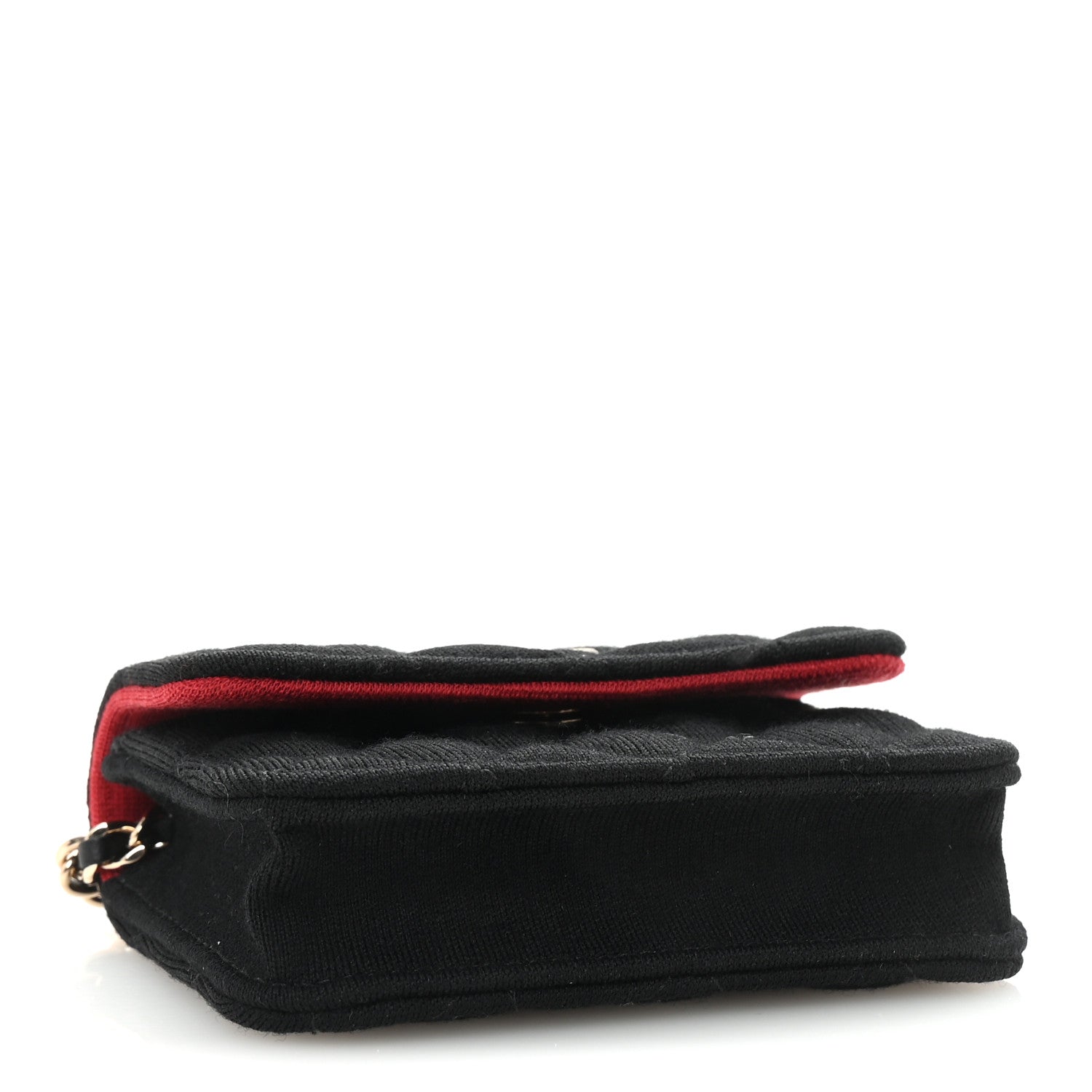 Chanel Jersey Quilted Micro Mini Flap Black 4 of 10