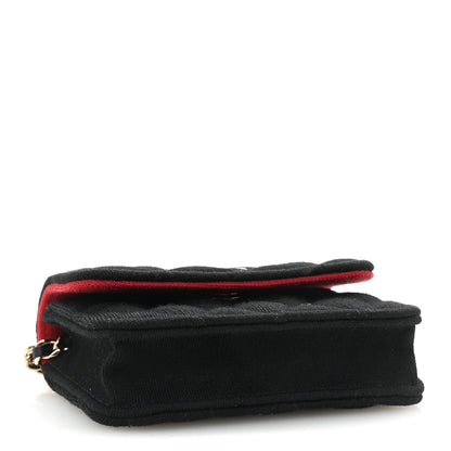 Chanel Jersey Quilted Micro Mini Flap Black 4 of 10