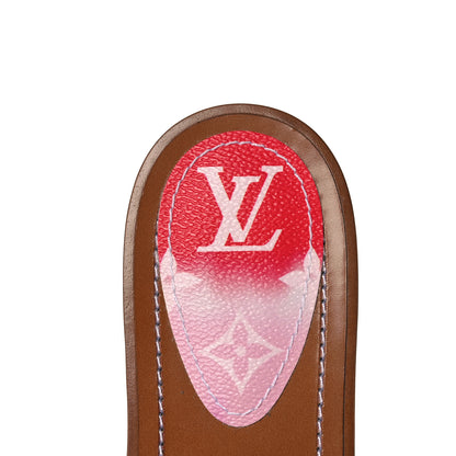 Louis Vuitton Monogram Escale Lock It Flat Mule 39 Rouge 7 of 9