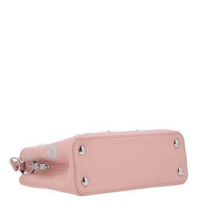 Louis Vuitton Taurillon Studded Flowers Capucines BB Magnolia 4 of 9