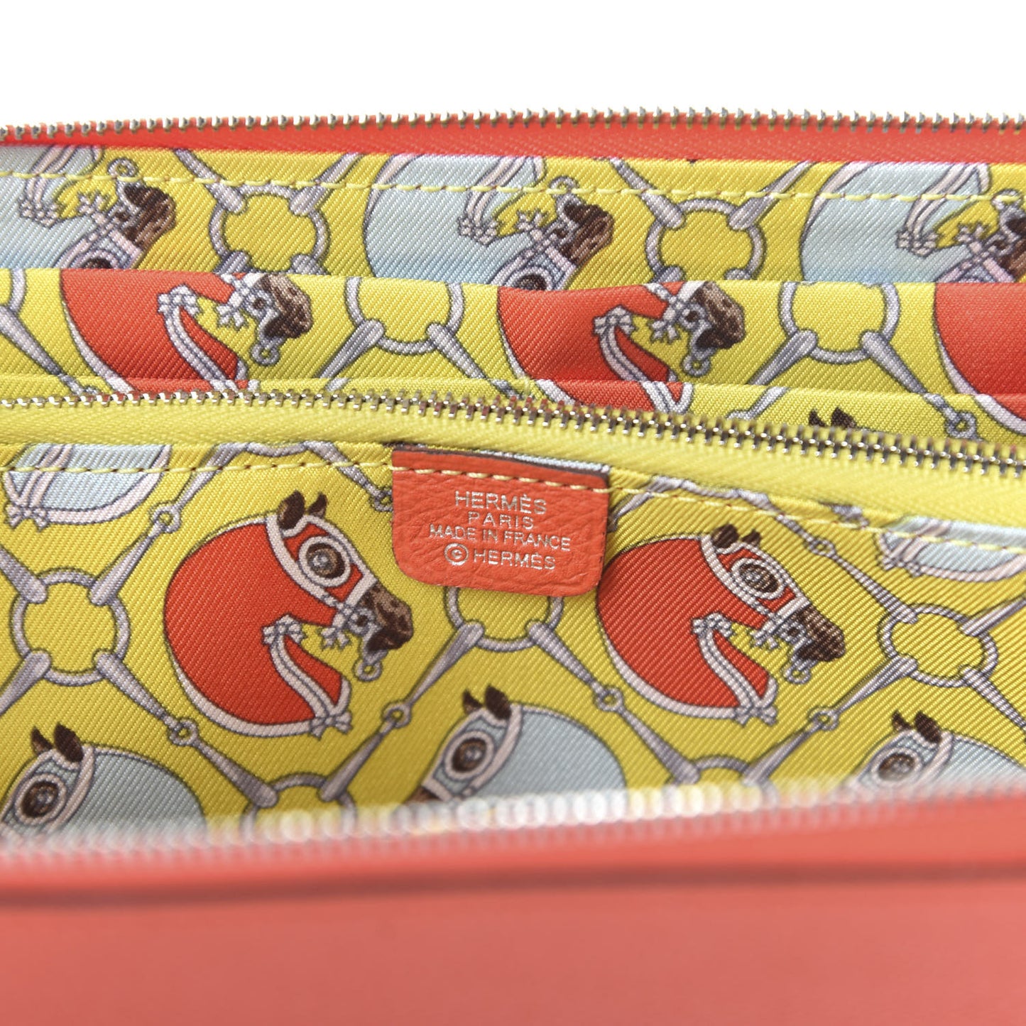 Epsom Silk'In Wallet Orange Poppy Fauve