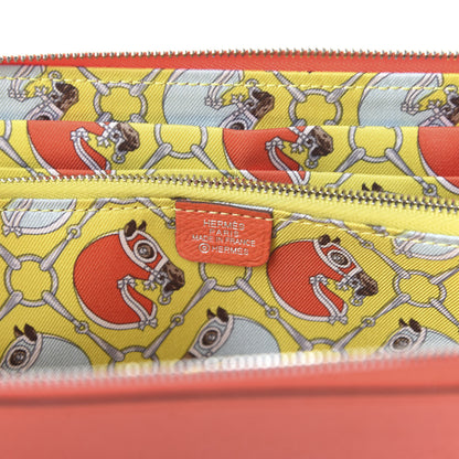 Hermes Epsom Silk'In Wallet Orange Poppy Fauve 8 of 10