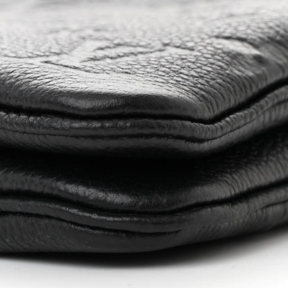 Louis Vuitton Empreinte Double Zip Pochette Black 11 of 12