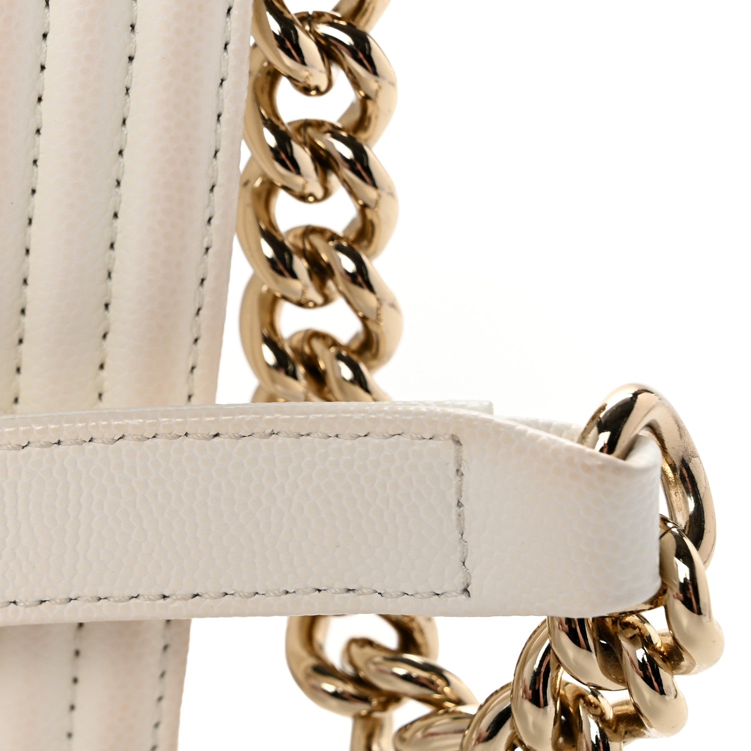 Chanel Caviar Quilted Small Boy Flap  White 12 of 12