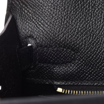 Hermes Epsom Kelly Sellier 25 Black 9 of 34