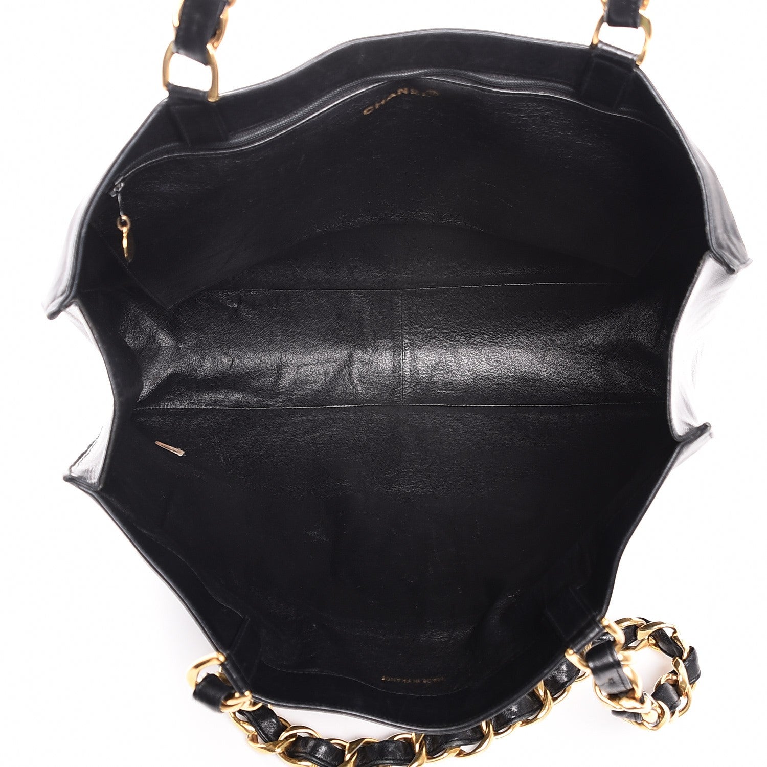 Chanel Lambskin CC Tote Black 4 of 7