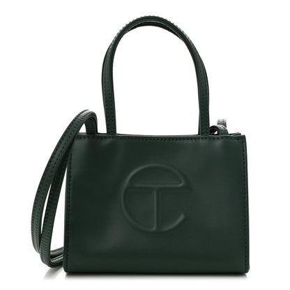 Telfar Vegan Leather Small Shopping Bag Dark Olive 1 of 9