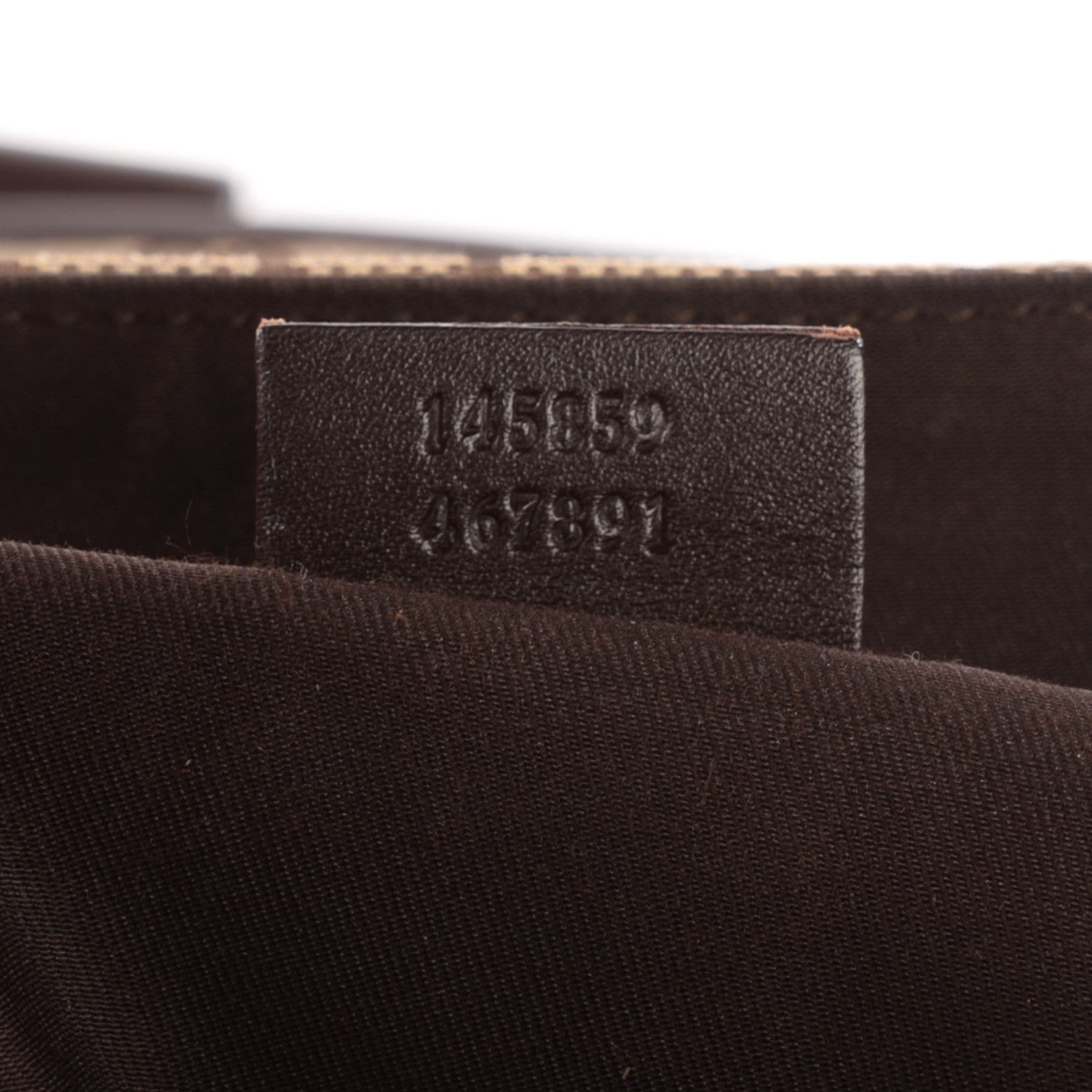 Gucci Monogram Medium Double Buckle Flap Messenger Bag Beige Dark Brown 10 of 11