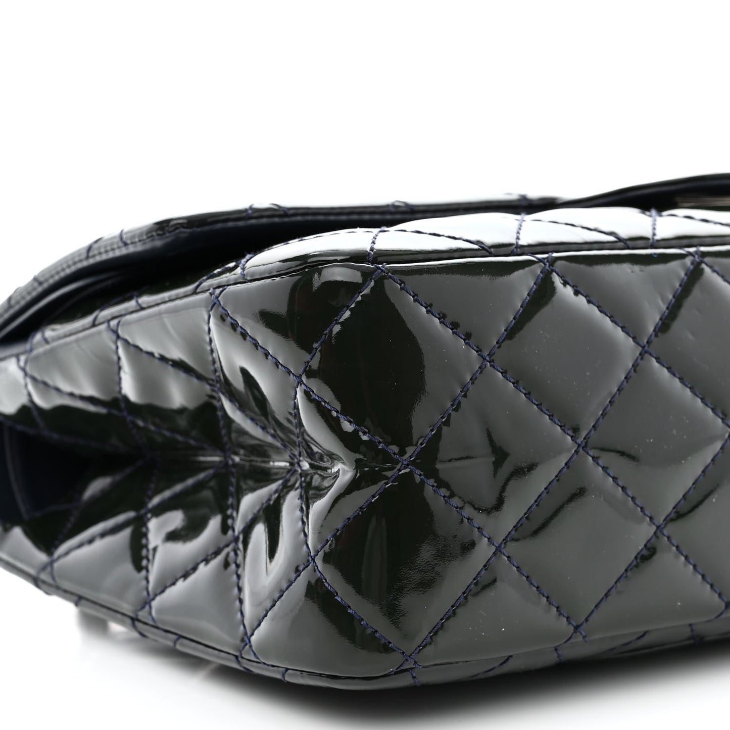 Patent Calfskin Quilted 2.55 Reissue 227 Flap Dark Blue