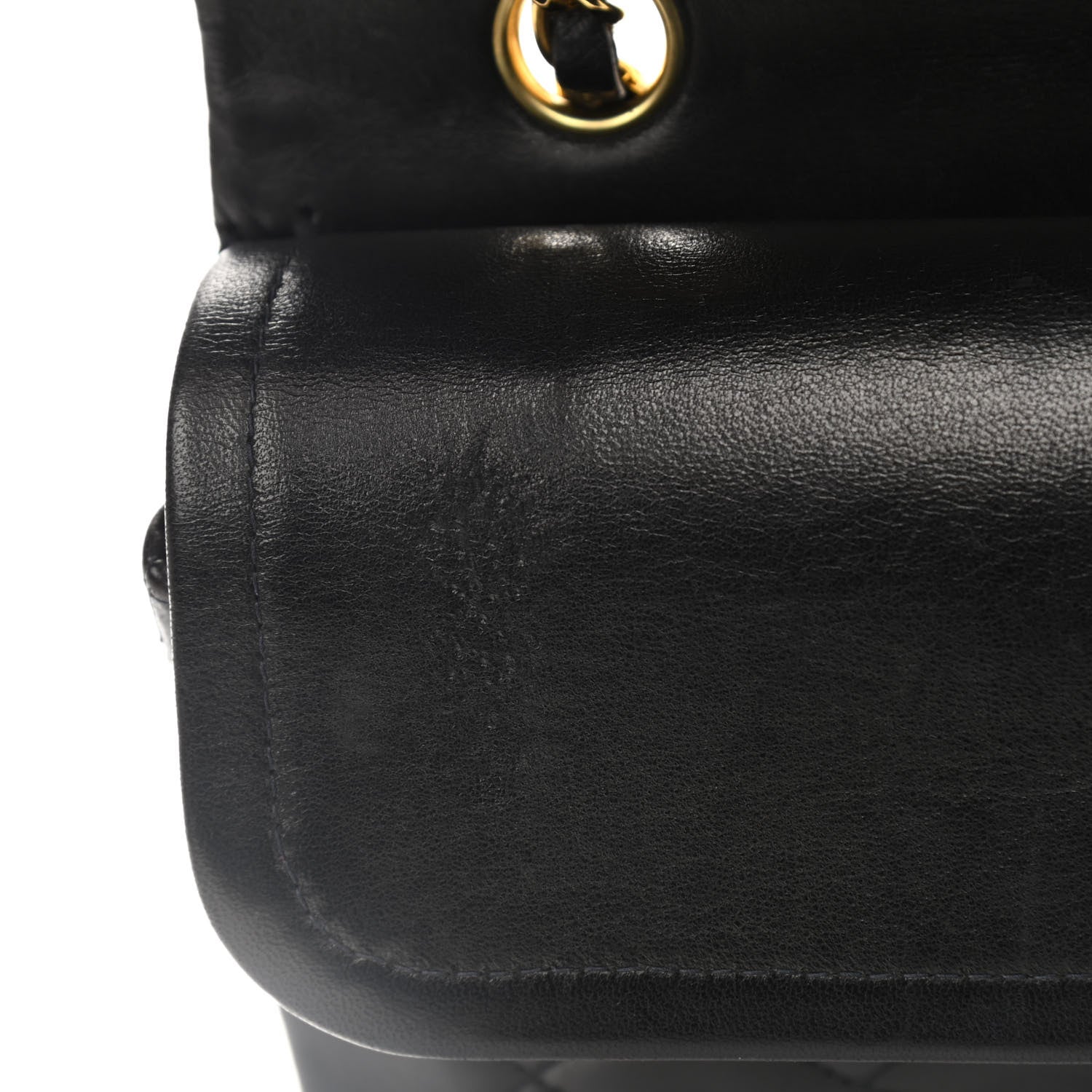 Chanel Lambskin Quilted Medium Double Flap Black 10 of 12