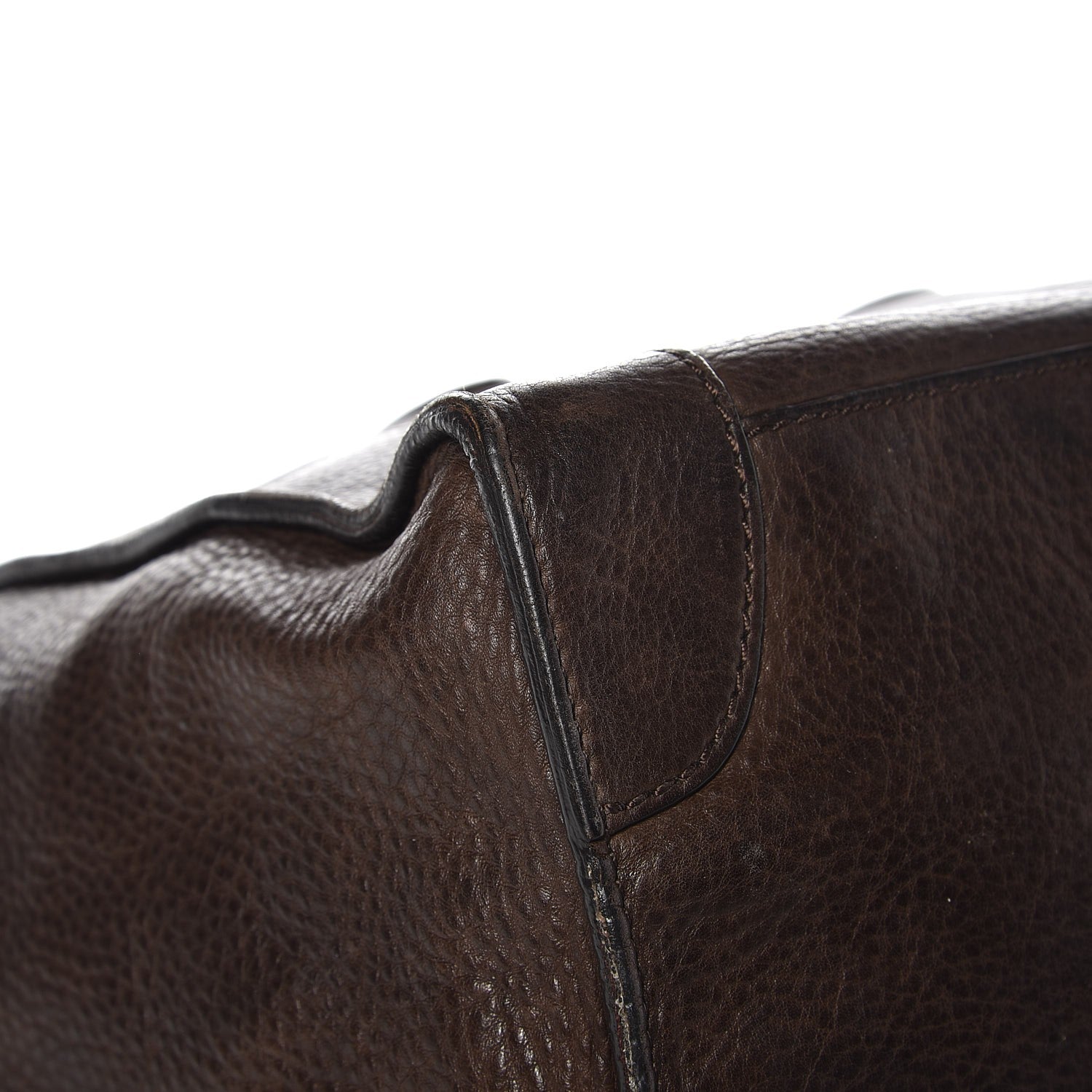 Celine Pebbled Calfskin Mini Luggage Brown 7 of 16