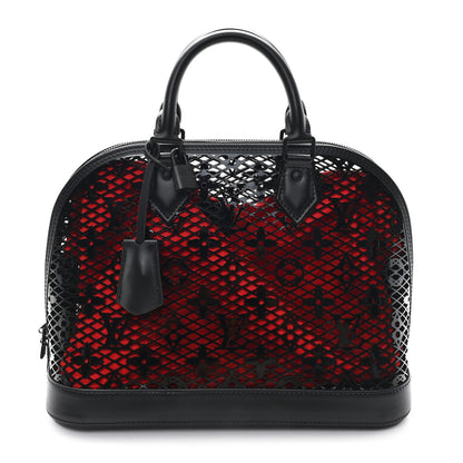 Louis Vuitton Patent Calfskin Laced Monogram Alma PM Black 1 of 10