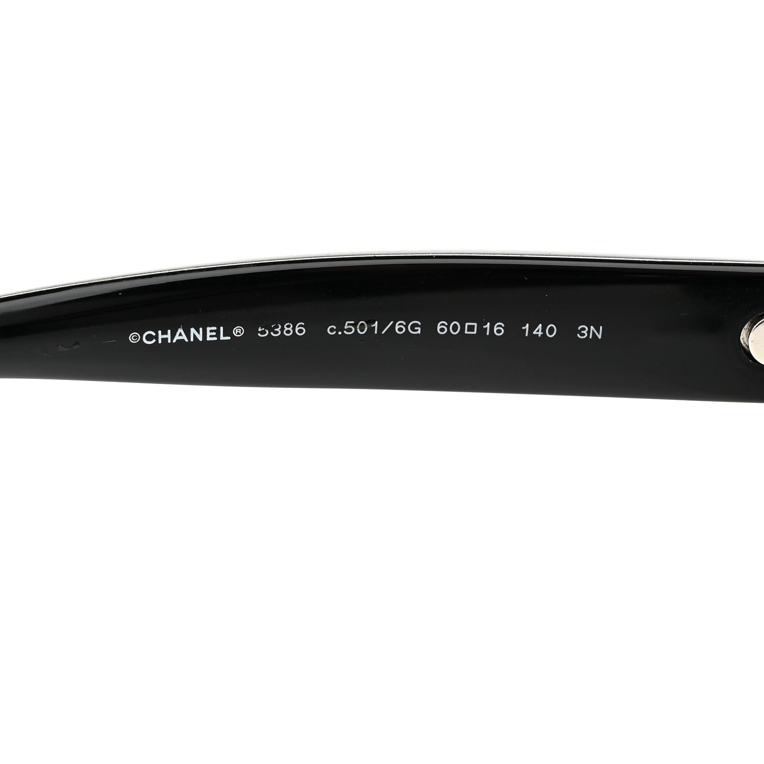 Chanel Acetate Polarized Square CC Sunglasses 5380 Black 6 of 8