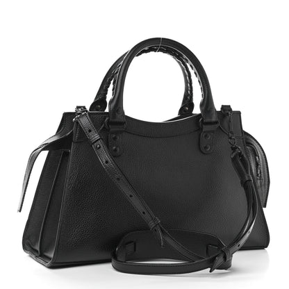 Balenciaga Grained Calfskin Neo Classic Black Hardware S City Black 3 of 11