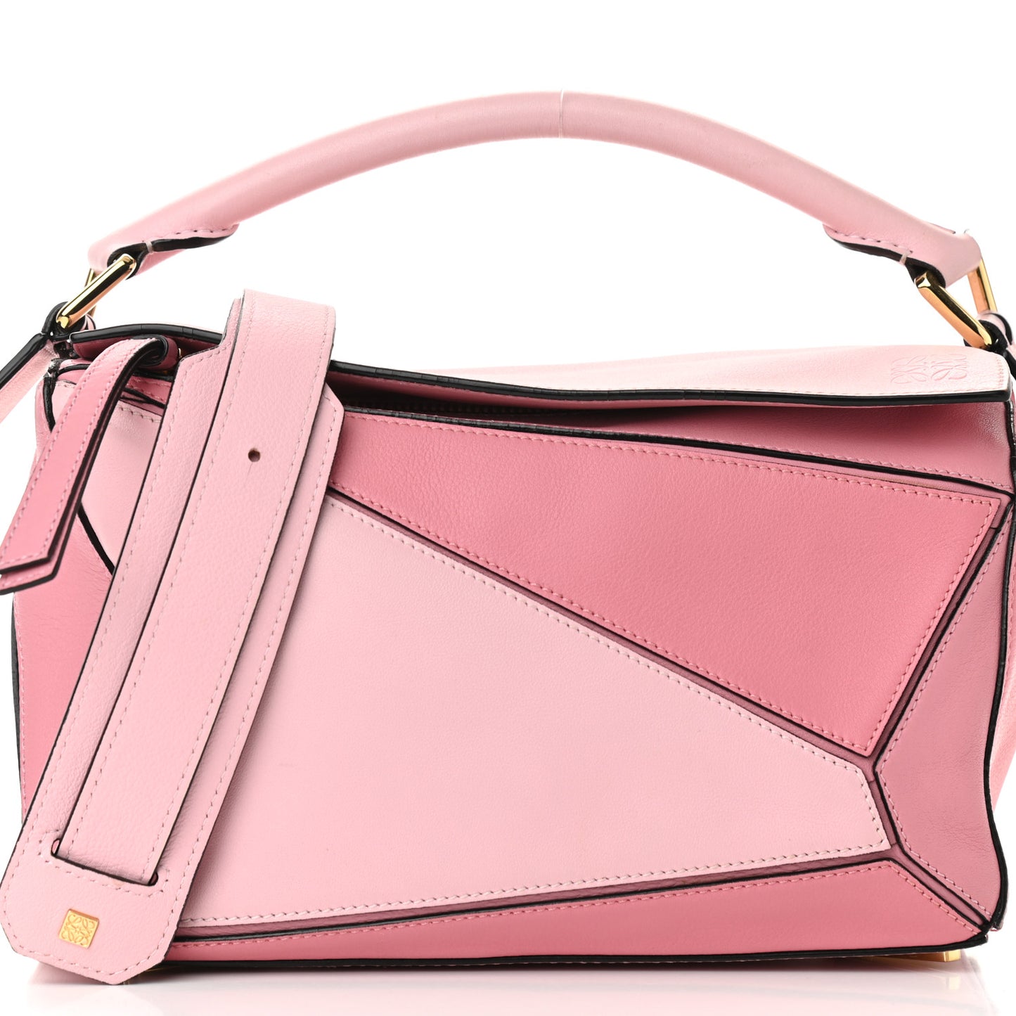 Calfskin Small Puzzle Bag Soft Pink