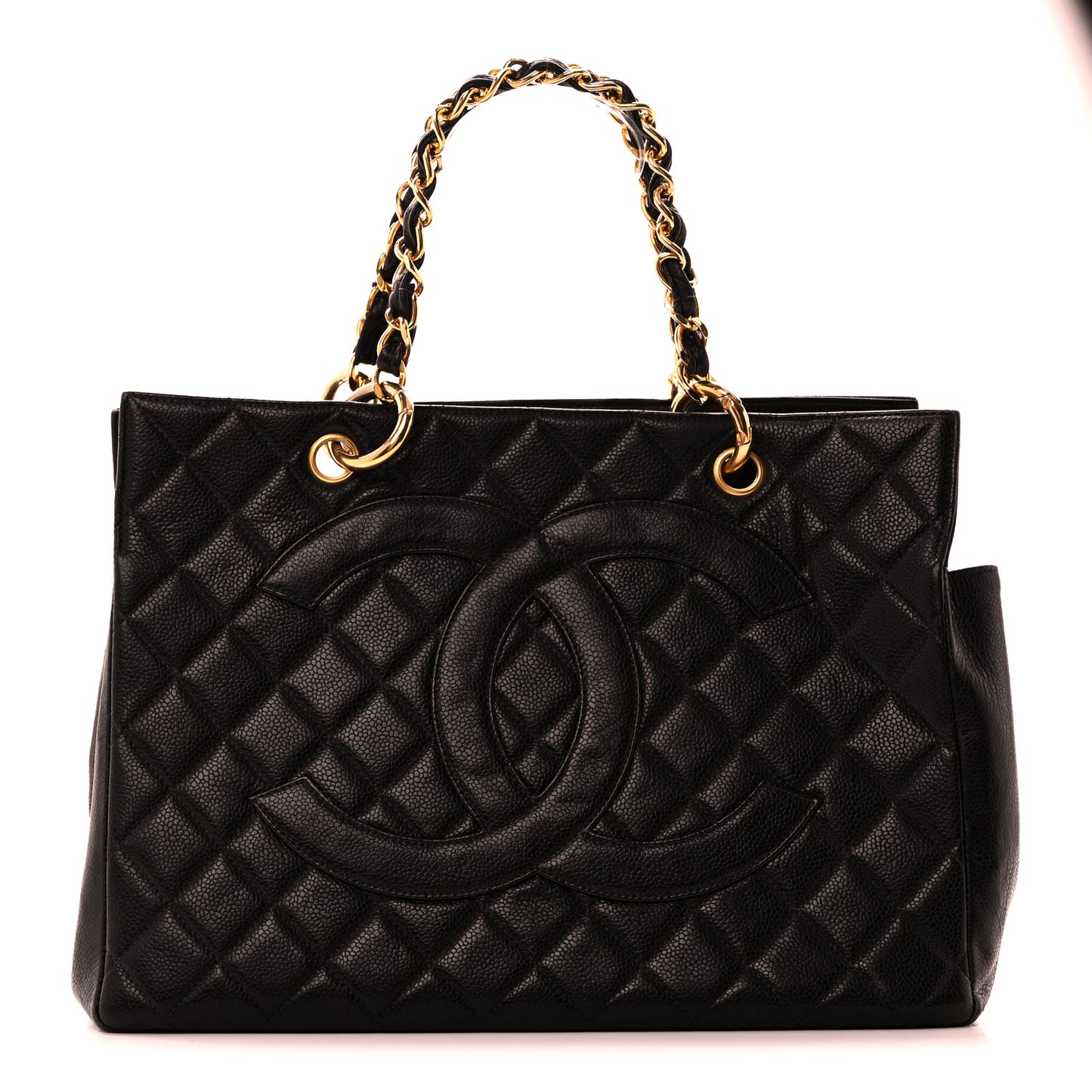Caviar Quilted Grand Timeless Tote GTT Black