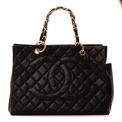 Chanel Caviar Quilted Grand Timeless Tote GTT Black 1 of 10
