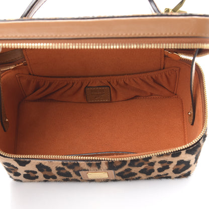 MCM Calf Hair Calfskin Vanity Case Leopard 4 of 11