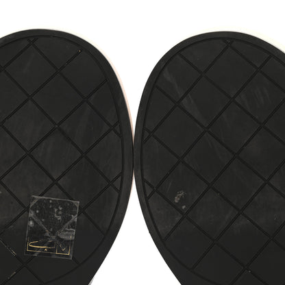 Chanel Lambskin Quilted CC Wedge Sandals 37 Black 7 of 9