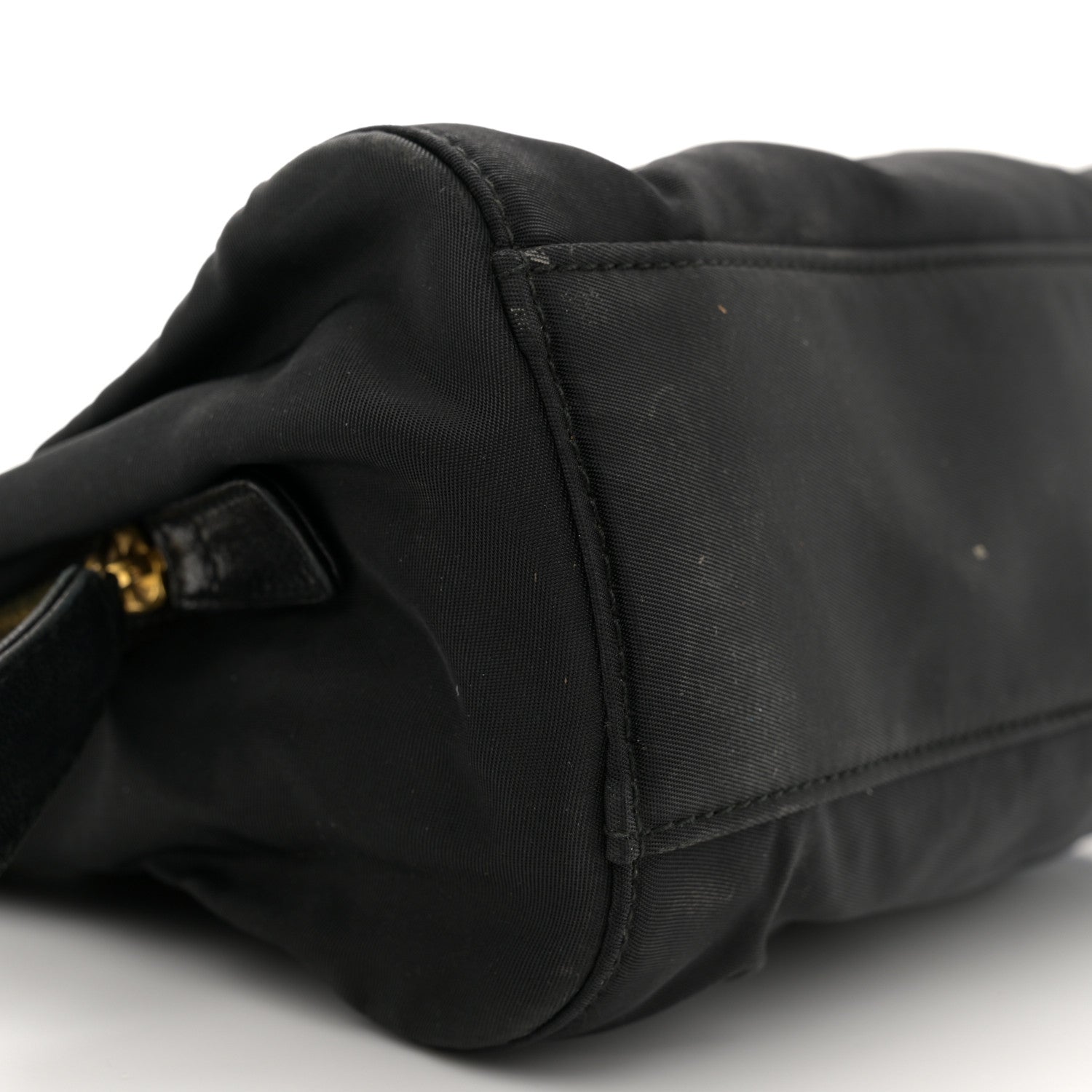 Prada Tessuto Nylon Chain Shoulder Bag Black 9 of 14
