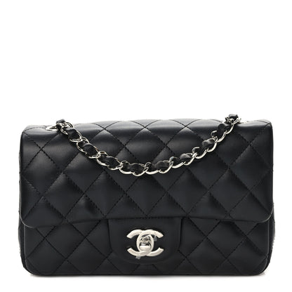 Chanel Lambskin Quilted Mini Rectangular Flap Black 1 of 10