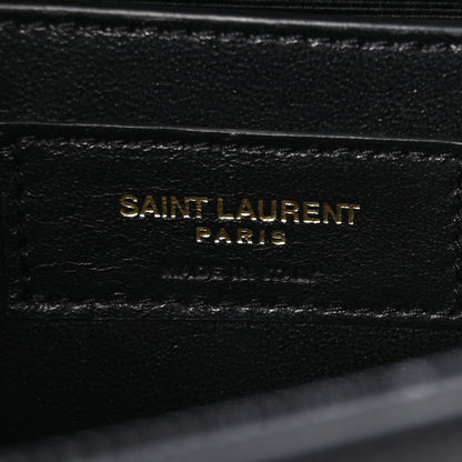 Saint Laurent Grain De Poudre Small Classic Monogram Kate Tassel Satchel Black 6 of 11
