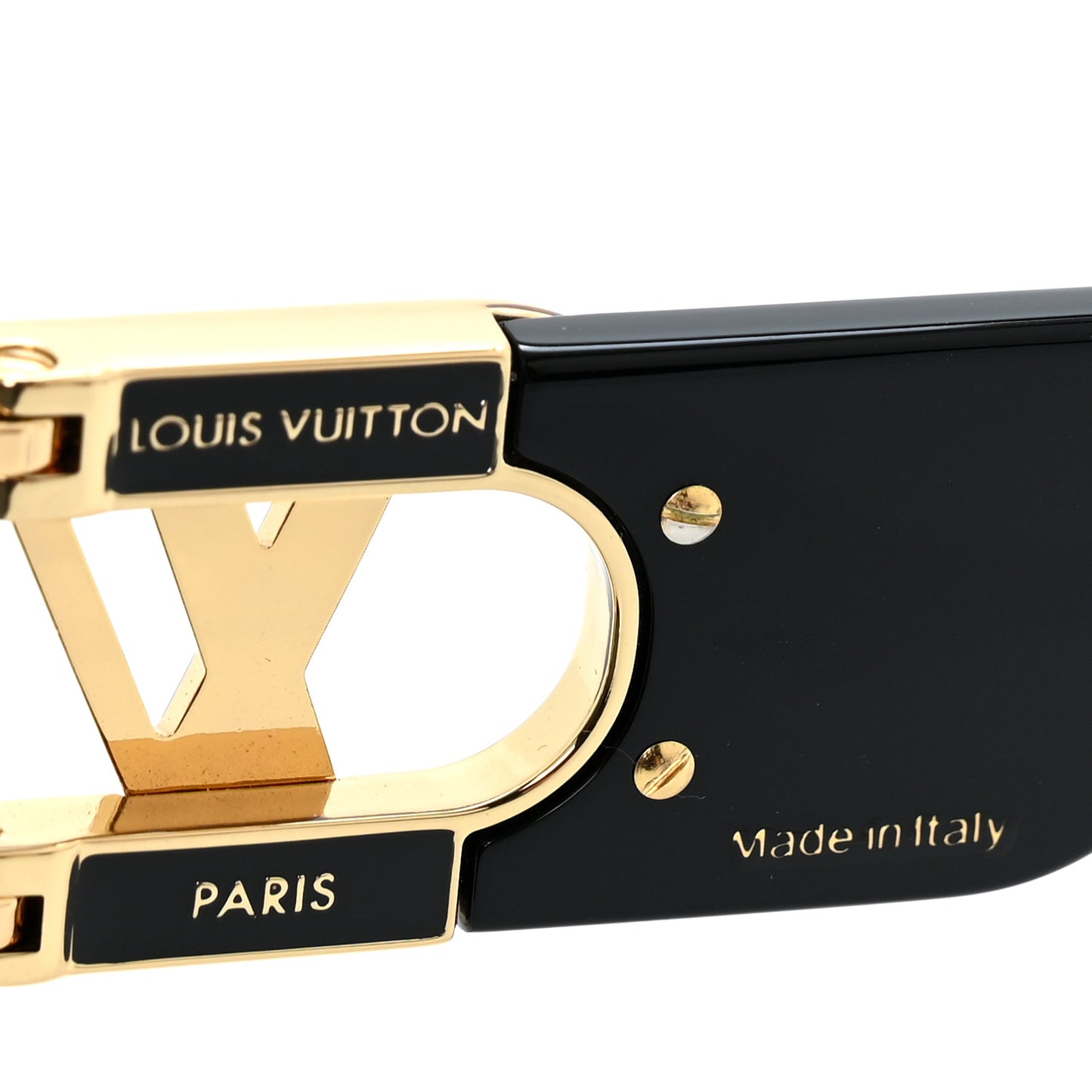 Acetate LV Link Square Sunglasses Z1478E Black