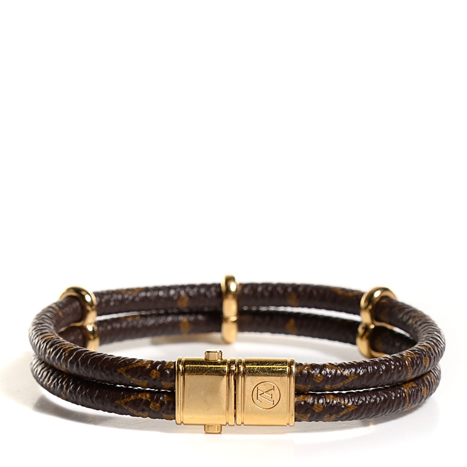 Louis Vuitton Monogram Keep It Twice Bracelet 17 3 of 5