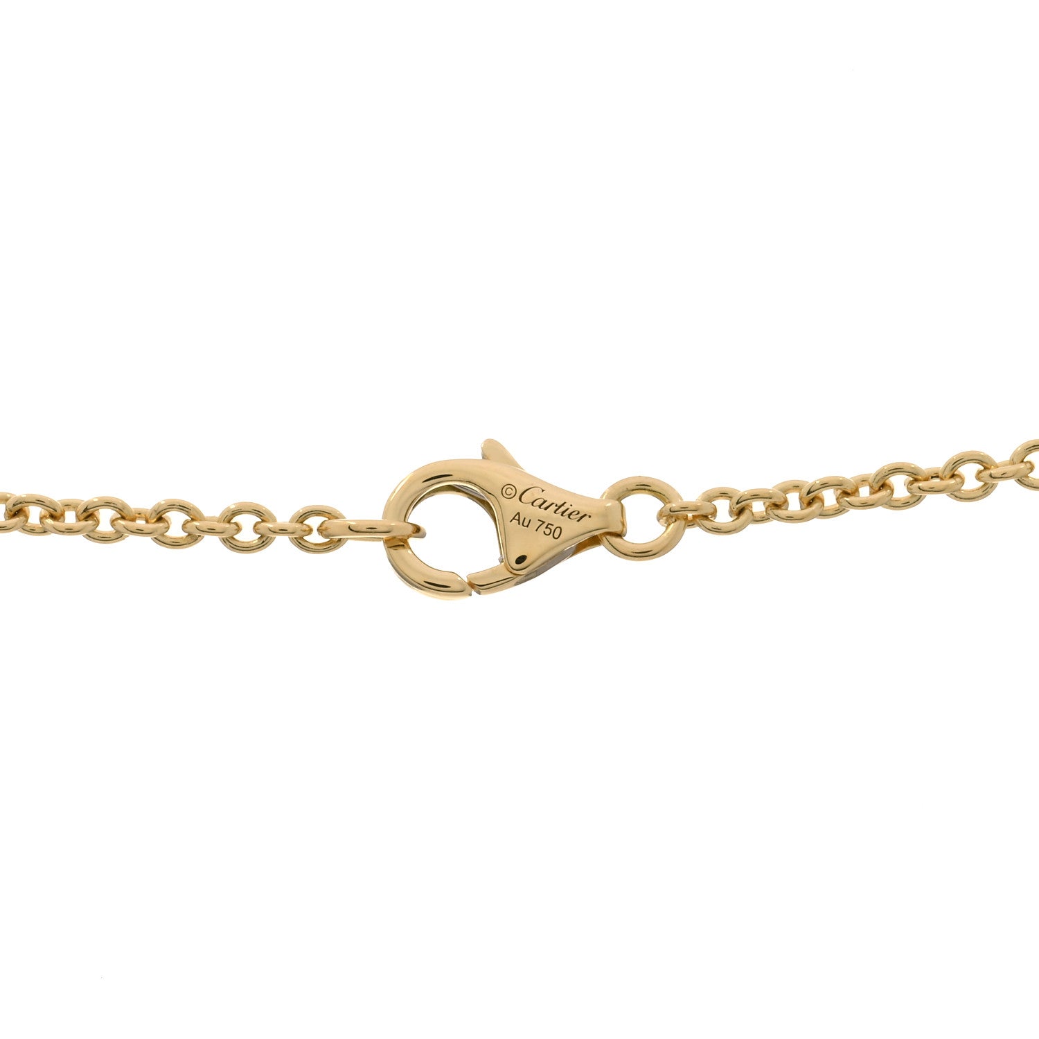 Cartier 18K Yellow Gold Interlocking LOVE Necklace 3 of 3