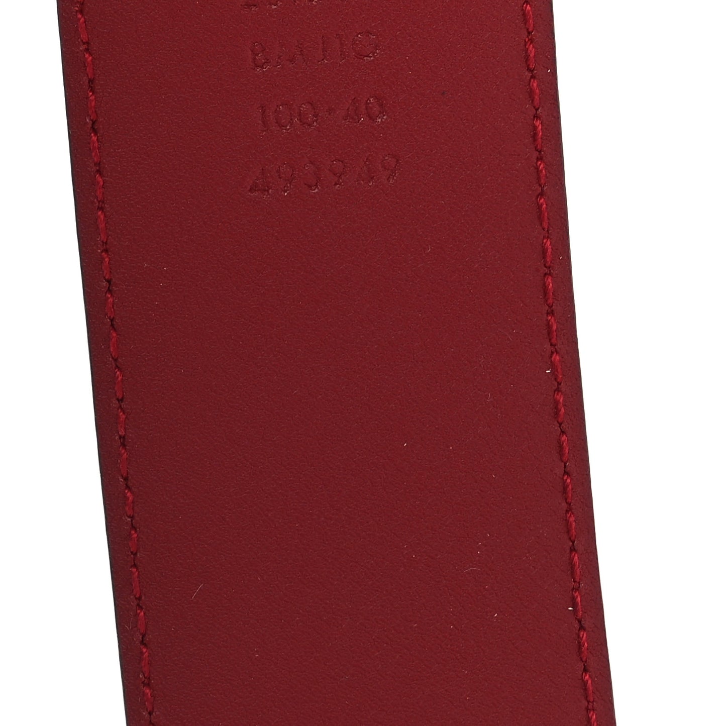 Soft Microguccissima Margaux Calfskin 100 40 Belt Rosso