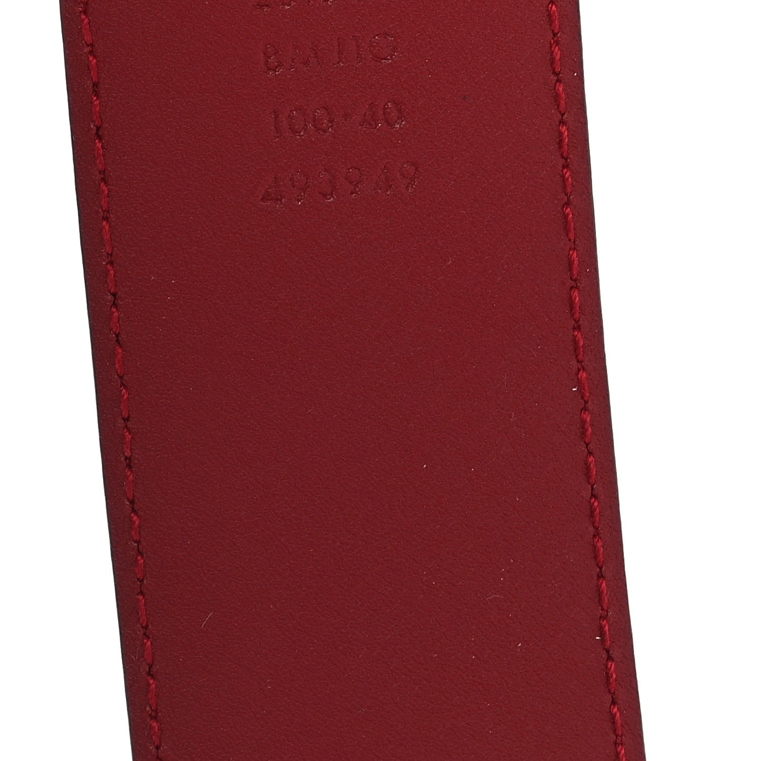 Gucci Soft Microguccissima Margaux Calfskin 100 40 Belt Rosso 5 of 6