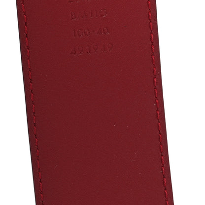 Gucci Soft Microguccissima Margaux Calfskin 100 40 Belt Rosso 5 of 6