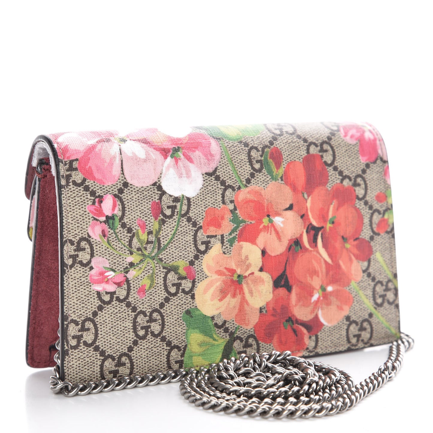GG Supreme Monogram Blooms Super Mini Dionysus Shoulder Bag Beige Multicolor Dry Rose