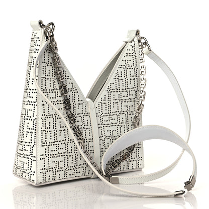 Givenchy Calfskin 4G Perforated Mini Cut Out Shoulder Bag Ivory 3 of 10