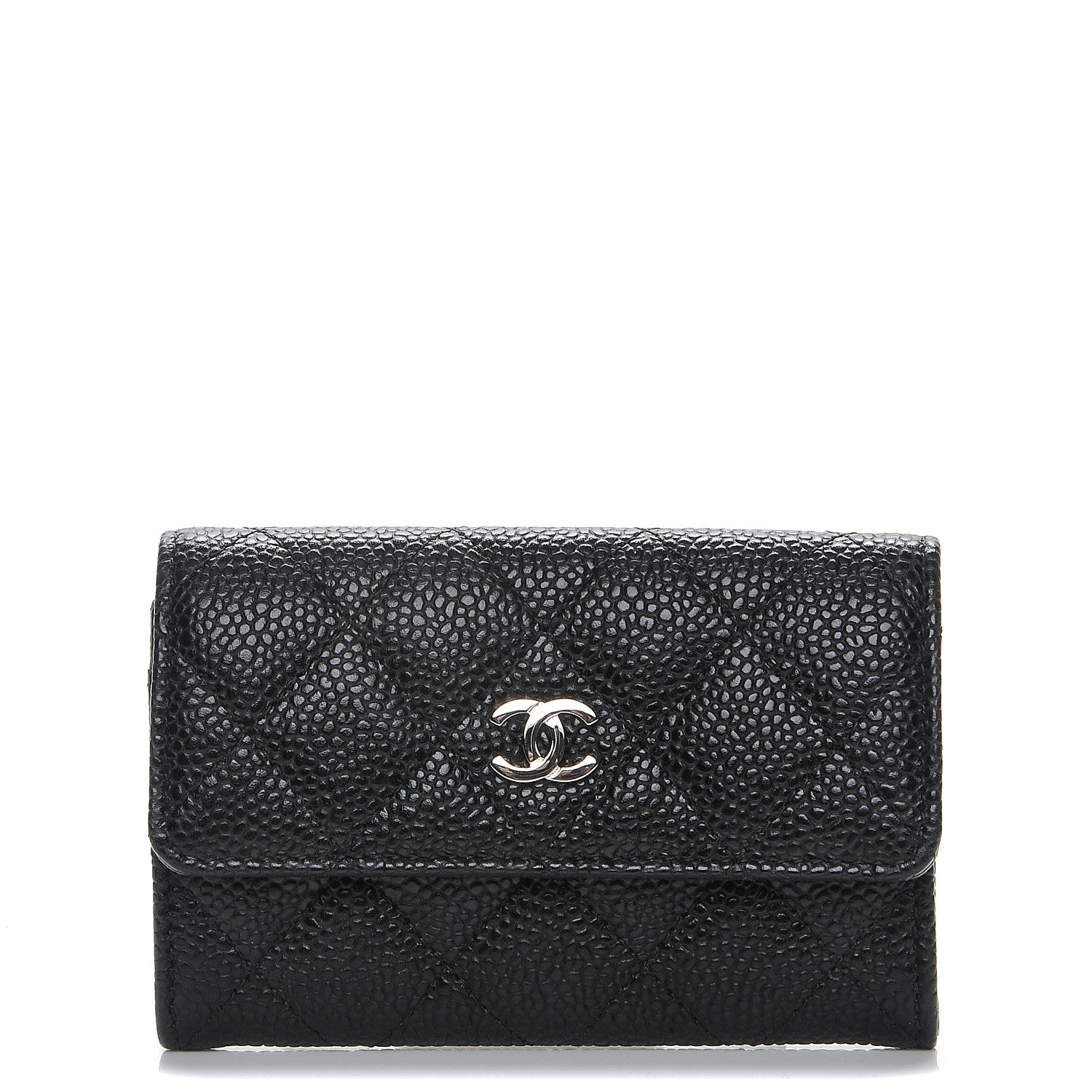 Chanel Caviar Quilted Flap Card Holder Black 1 of 9