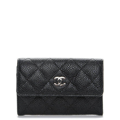 Chanel Caviar Quilted Flap Card Holder Black 1 of 9